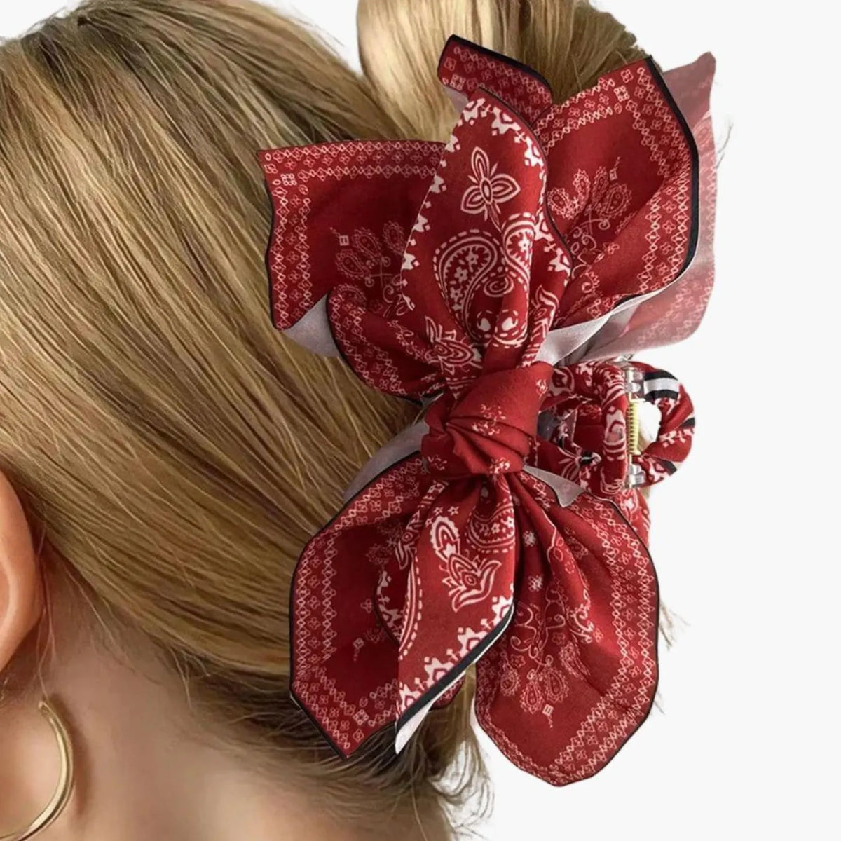 Bandana Hair Claw - Rust