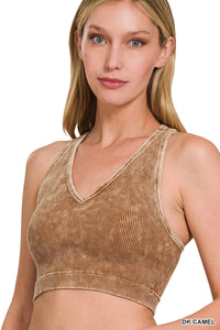 Long Lines Racerback Padded Brami  - Mocha