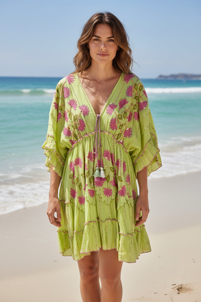 Tahiti Blossom Midi Dress