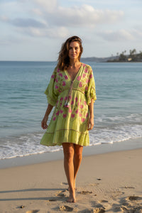 Tahiti Blossom Midi Dress