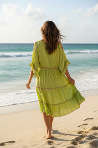 Tahiti Blossom Midi Dress