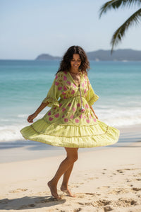 Tahiti Blossom Midi Dress