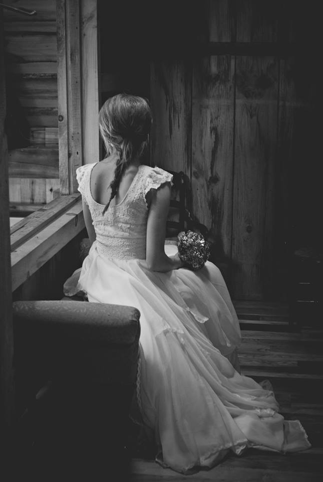 Couture Ivory Lace Handkerchief Gown Couture Ivory Lace Handkerchief Gown