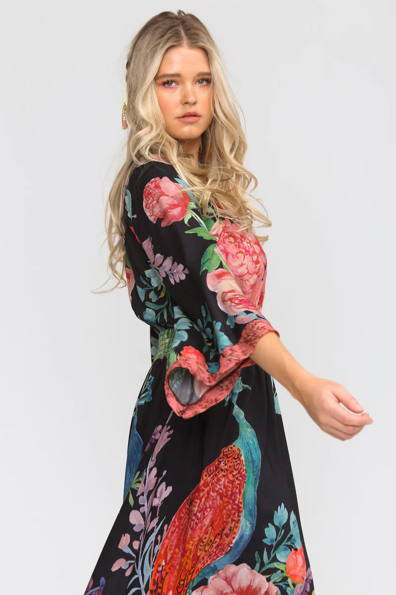aratta maxi dress Aratta Birth Of Venus Maxi Dress In Pearl Print