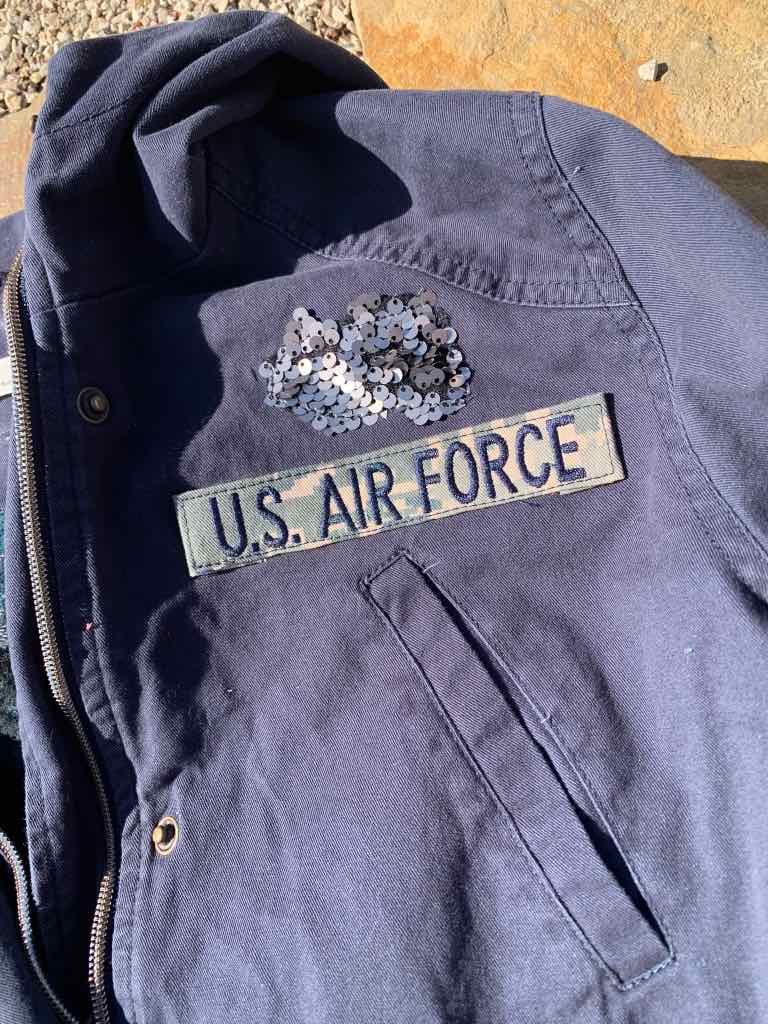 Airman Soldier Embellished Jacket Navy