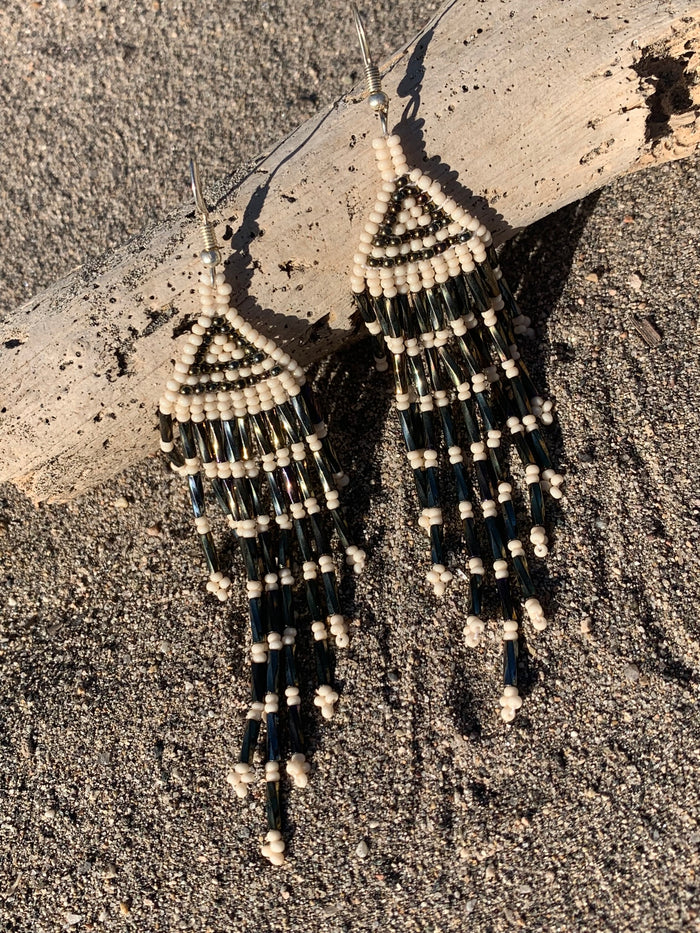 Sand Dune Beaded Earrings