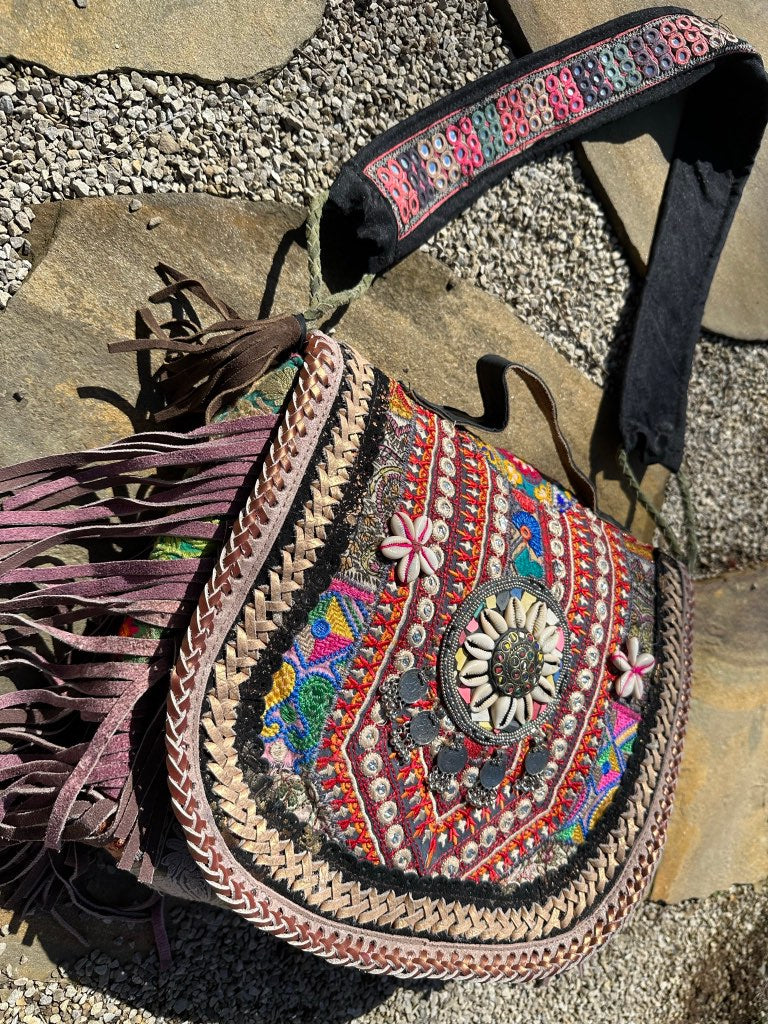 Gypsy Lavender Bliss Fringed Bag